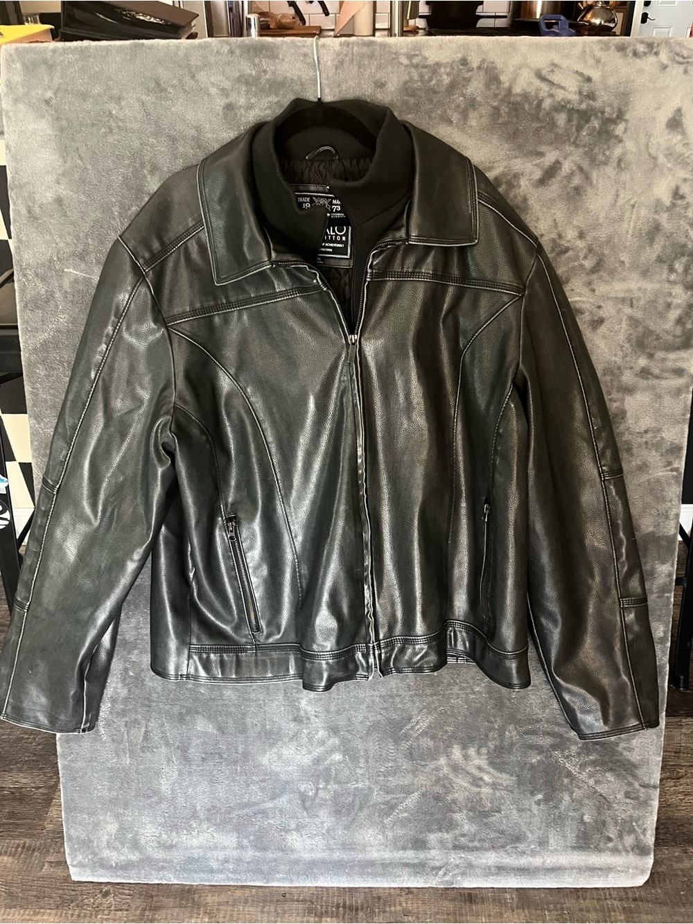 Men’s faux leather jacket from